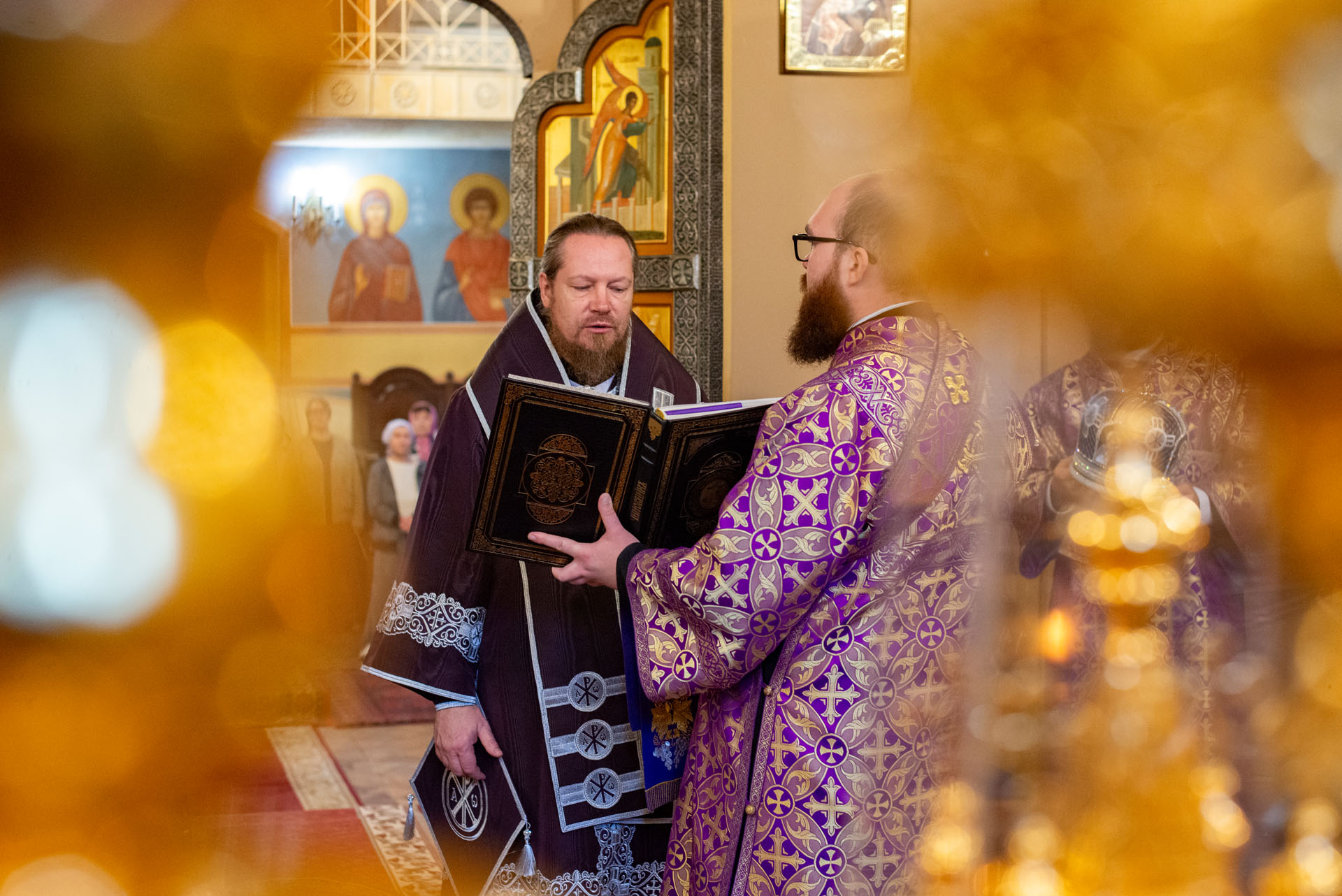 Литургия в Никитском мужском монас