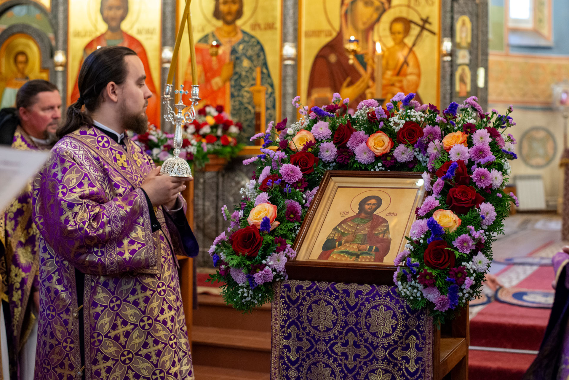 Литургия в Никитском мужском монас