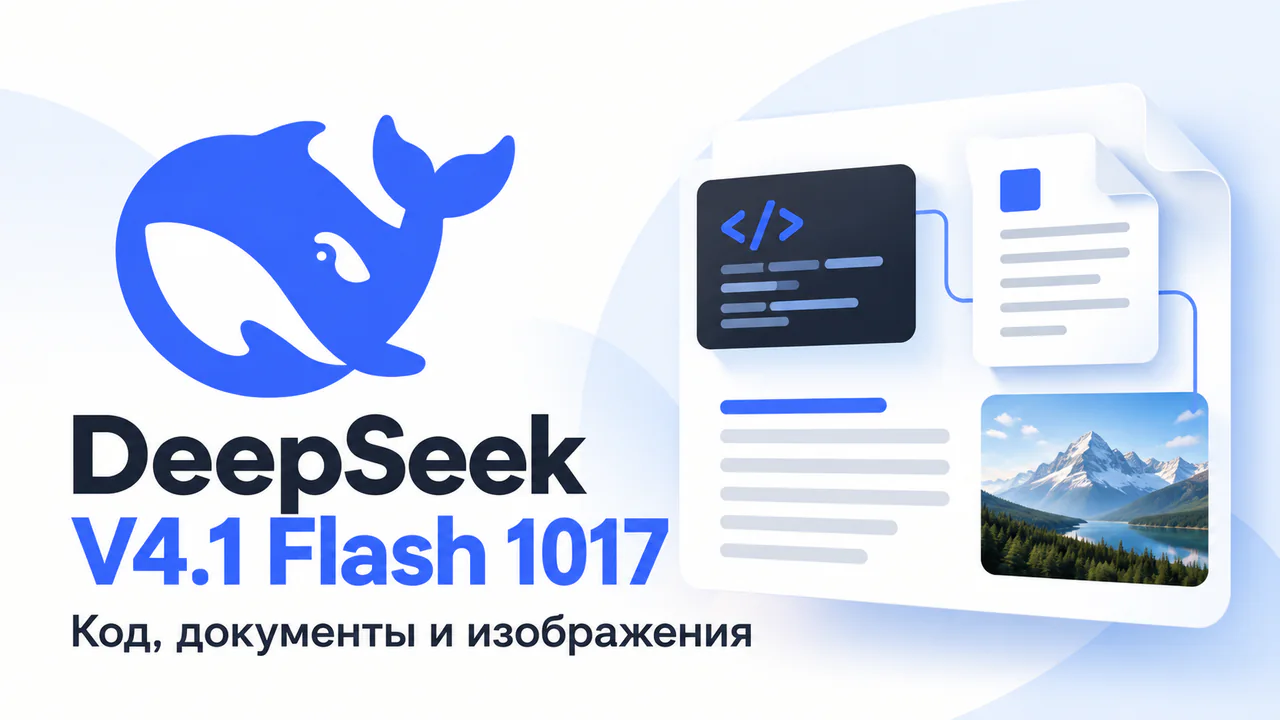 DeepSeek V4.1 Flash 1017 объединяет код, документ и изображение для текстового разбора