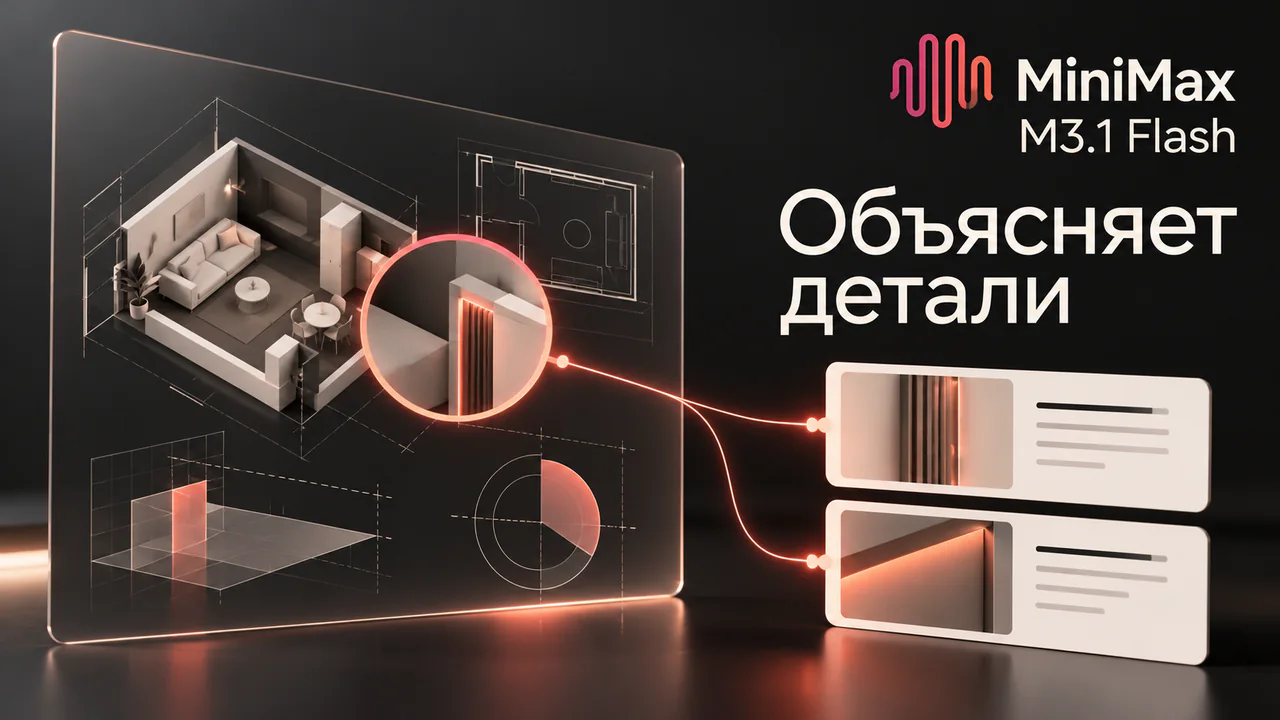 MiniMax M3.1 Flash помогает сопоставить схему и текстовое объяснение