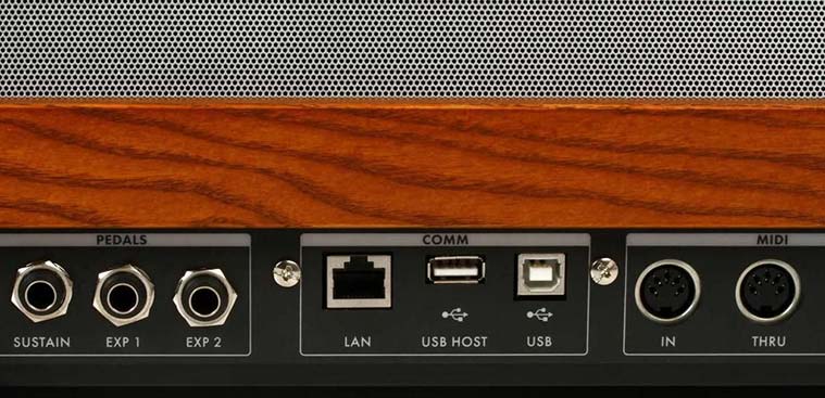 Задняя панель синтезатора Moog One