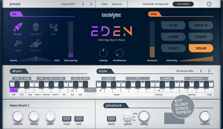 Плагин UJAM Beatmaker EDEN