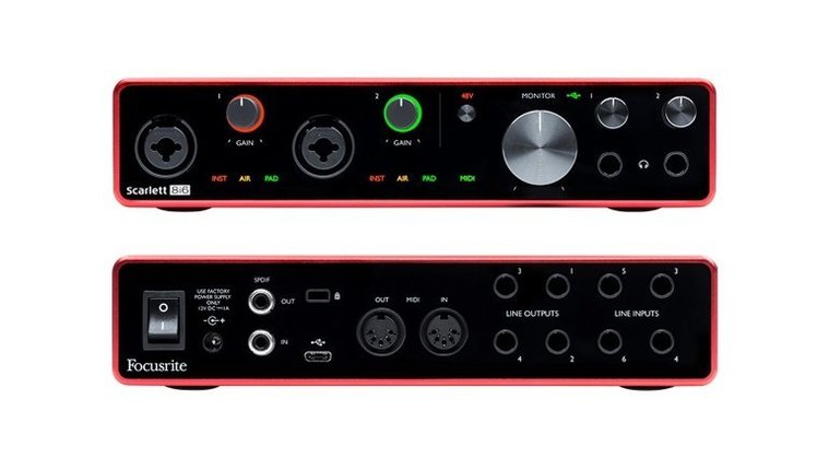 3-е поколение популярных аудиоинтерфейсов Scarlett от Focusrite