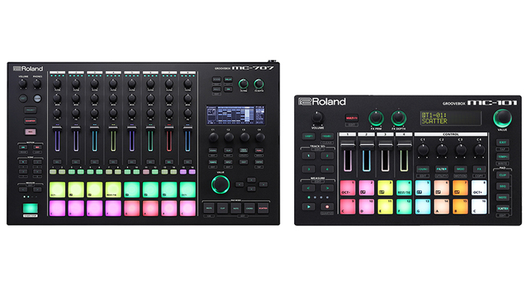 Новые модели грувбоксов Roland MC-707 и Roland MC-101