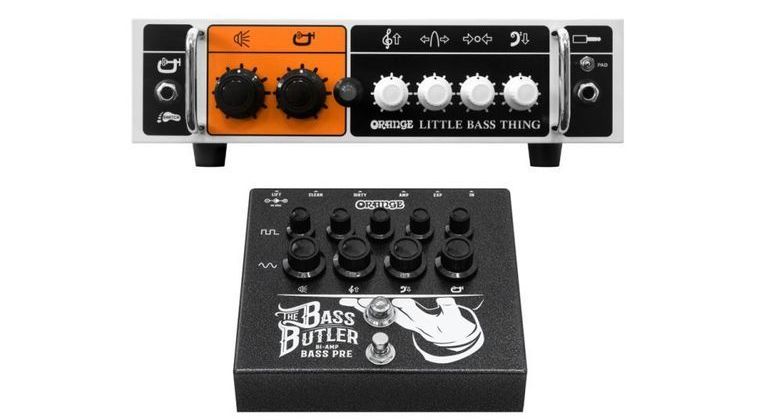 Orange педаль Bass Butler и усилитель Little Bass Thing