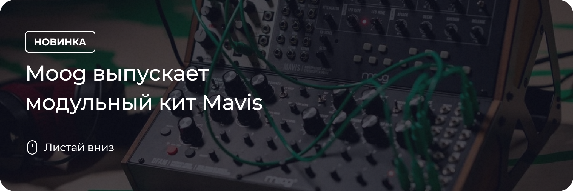 Moog выпускает модульный кит Mavis