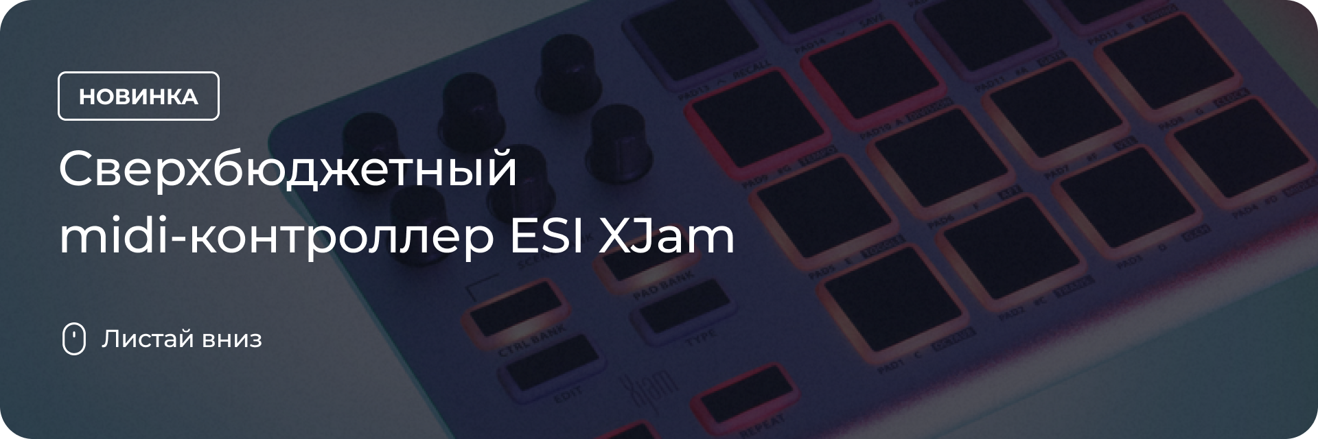 Сверхбюджетный midi-контроллер ESI XJam