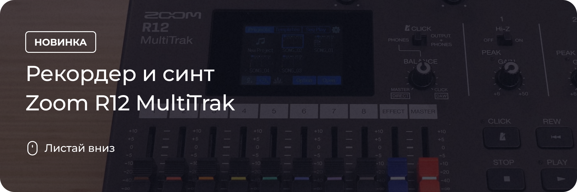 Рекордер и синт Zoom R12 MultiTrak