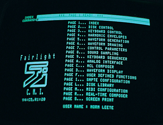 Классика: Fairlight CMI