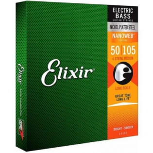 Elixir 14102 Nanoweb Heavy Nickel Plated Steel 50-105