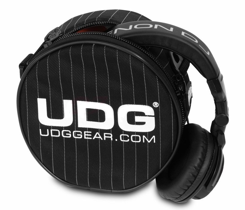 UDG Ultimate Headphone Bag Black/Grey Stripe
