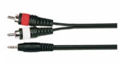 Fame 2,5m 1x3,5mm Stereo > 2xRCA