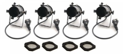 Stairville PAR 16 GU10 black Bundle