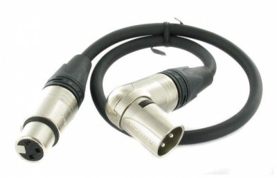 The Sssnake XLR Patch Angled Male 0.5m