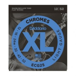 D'Addario ECG25 Chromes Flat Wound