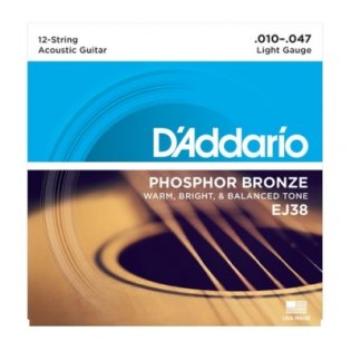 D'Addario EJ38 Phosphor Bronze