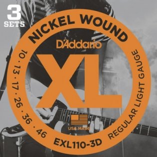 D'Addario EXL110-3D Nickel Wound