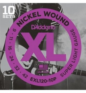 D'Addario EXL120-10P Nickel Wound