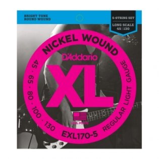 D'Addario EXL170-5 XL NICKEL WOUND