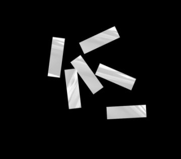 Global Effects металлизированное 17х55мм белое