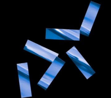 GLOBAL EFFECTS металлизированное 17х55мм синее