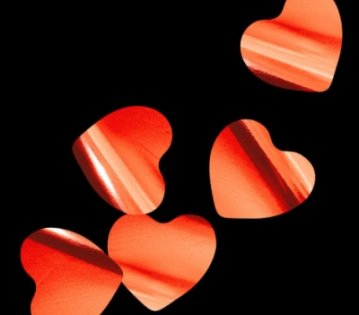 Global Effects металлизированное Сердца красные