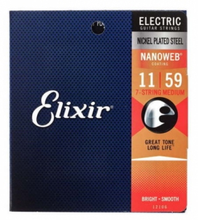 Elixir 12106 Nanoweb 7-String Medium