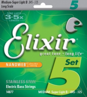 Elixir 14877 Nanoweb Medium w/Super Light B