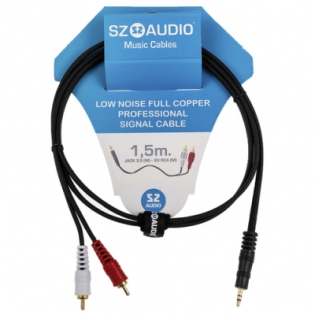 SZ-Audio Jack 3,5 - 2X RCA 1,5m