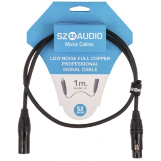 SZ-Audio XLRm - XLRf 1m Black