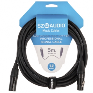 SZ-Audio XLRm - XLRf 5m Black