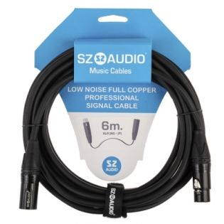 SZ-Audio XLRm - XLRf 6m Black