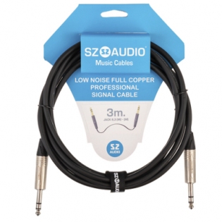 SZ-Audio Jack 6,3 - Jack 6,3 Stereo 3m