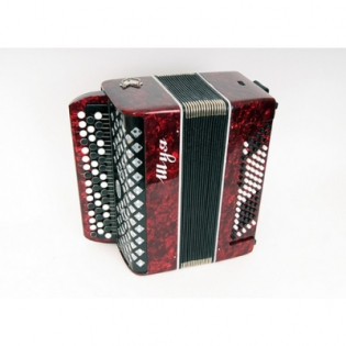 Шуйская гармонь «Шуя» 47х80-II красный