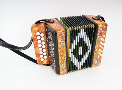 Шуйская гармонь Сувенир 15х12-I желтая