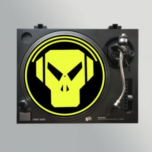 Stereo Slipmats Skull Yellow