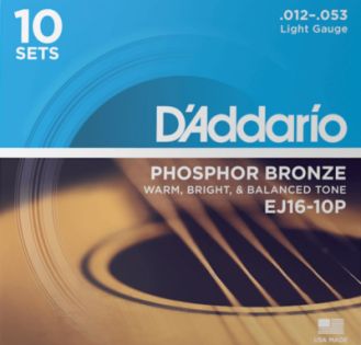 D'Addario EJ16-10P