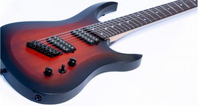 Inspector Guitars Shturm 7 ms Red Burst