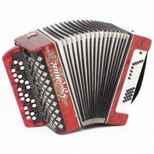 Шуйская гармонь "Озорник" 37х60хII красный