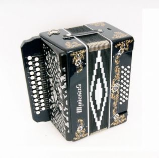 Шуйская гармонь "Шуйская" 25х25-III черная ля мажор