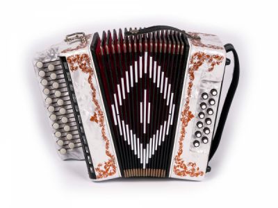 Шуйская гармонь «Чайка» 21х12-II белая