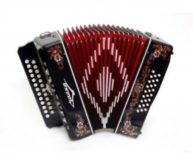 Шуйская гармонь "Чайка 314" 25х25-III-2 черная