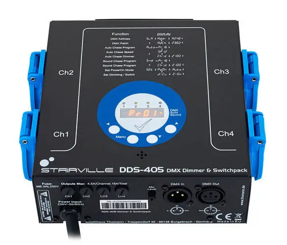 Stairville DDS-405 DMX Dimmer & Switcher
