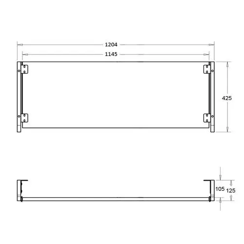 Studio Desk PRO LINE Pull out keyboard option for SL Black