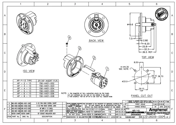 Amphenol AP-6-13