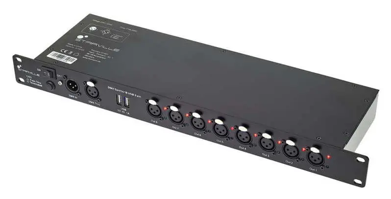 Stairville DMX Splitter 8 USB 3 pin
