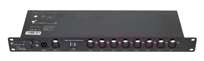Stairville DMX Splitter 8 USB 3 pin