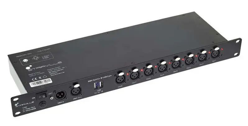 Stairville DMX Splitter 8 USB 3 pin