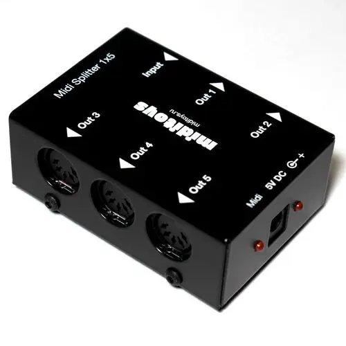 Miditoys Midi Splitter 1x5 BK