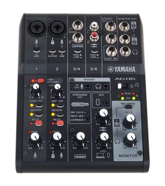 Yamaha AG06 MK2 BK